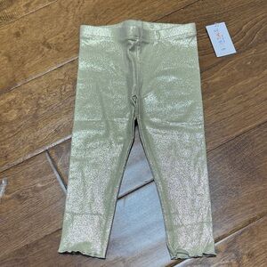 NWT Size 18M Garanimals Gold Glitter Kids Leggings